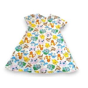 Hanna Andersson Pokémon Short Sleeve Play Dress w/ Pockets Girls Size 110 US 5